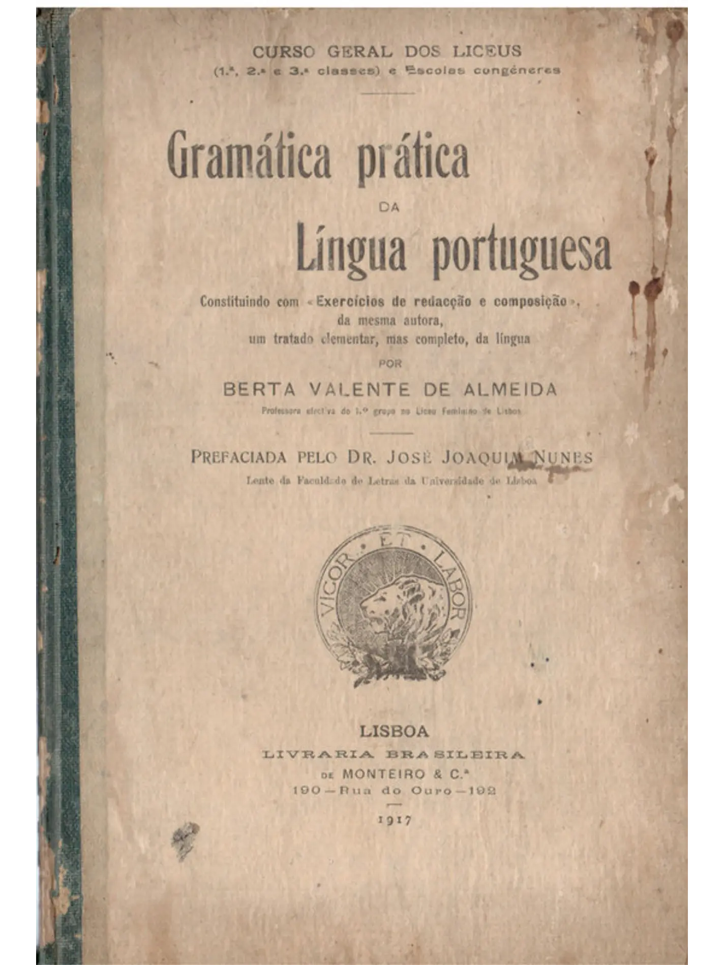 Gramática da prática da língua portuguesa 1