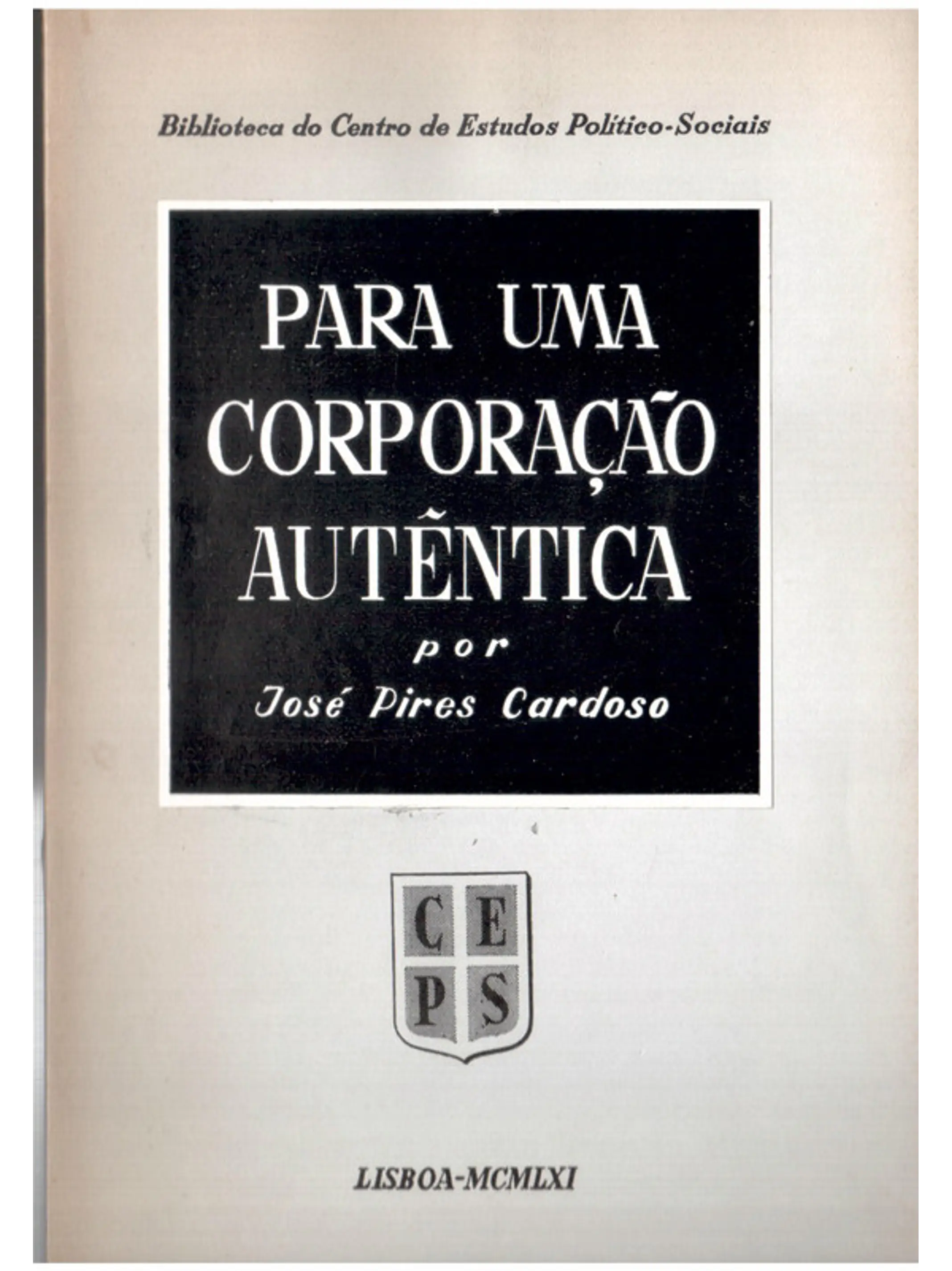 Para uma corporação autêntica 1
