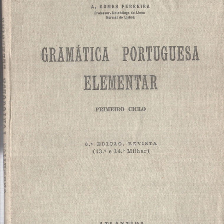 Gramática portuguesa elementar terceiro ciclo 1