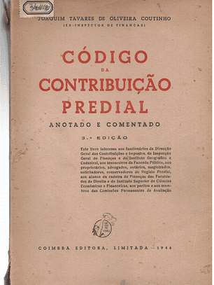 Código da contribuição predial anotado e comentado