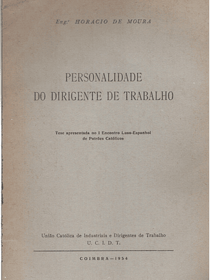 Personalidade do dirigente do trabalho