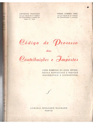 Código de processo das contribuições e impostos