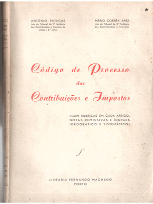 Código de processo das contribuições e impostos
