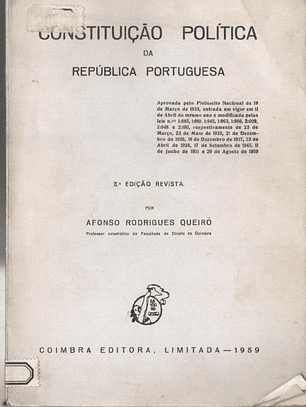 Constituição política da República Portuguesa
