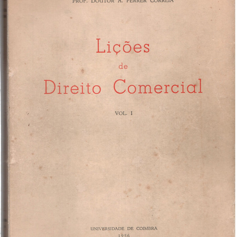 Lições de direito comercial (vol. 1) 1