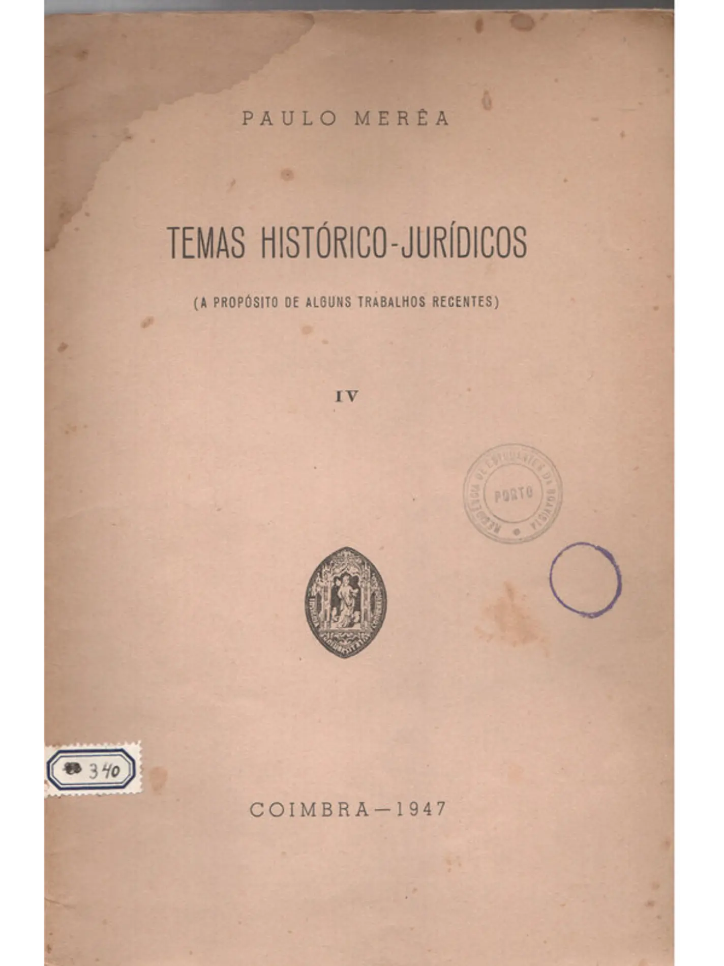 Temas históricos jurídicos a propósito de alguns trabalhos recentes 1