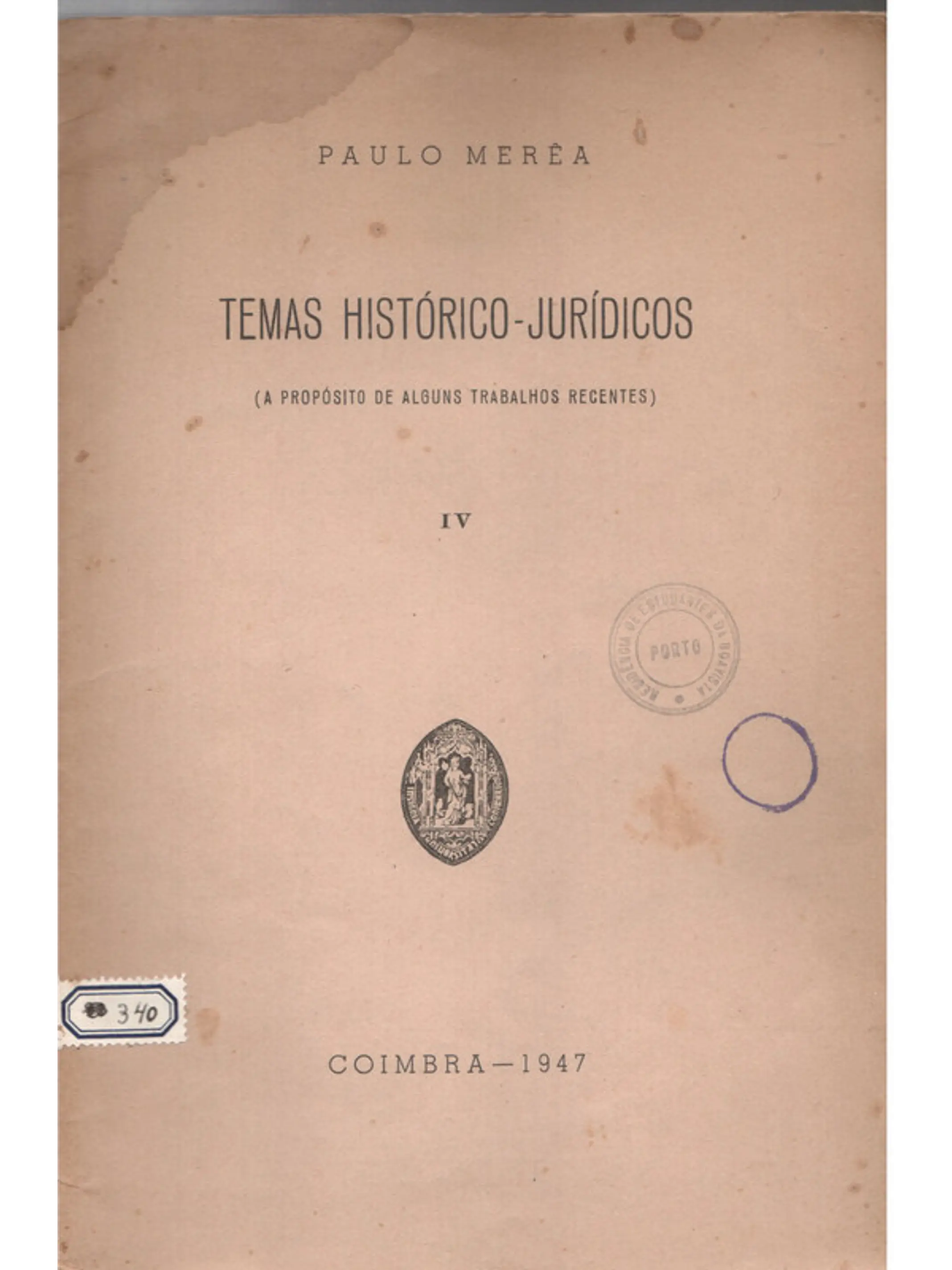 Temas históricos jurídicos a propósito de alguns trabalhos recentes 1