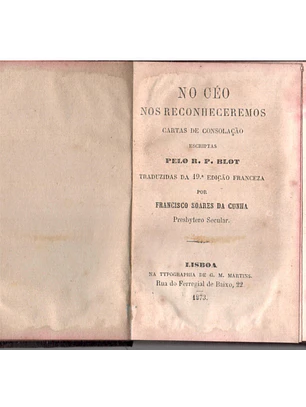 No céu nos reconheceremos cartas de consolação