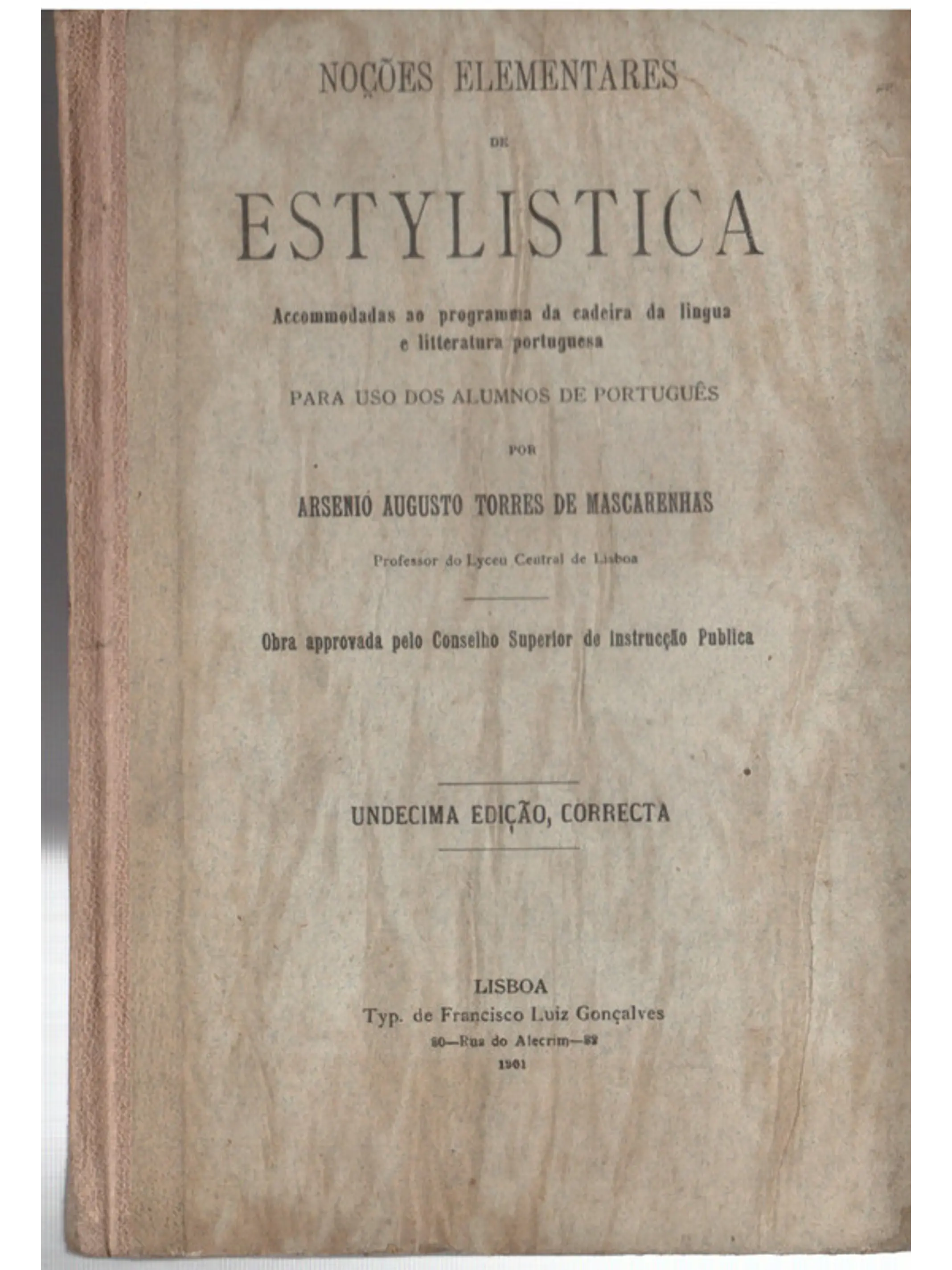 Noções elementares de estilística 1