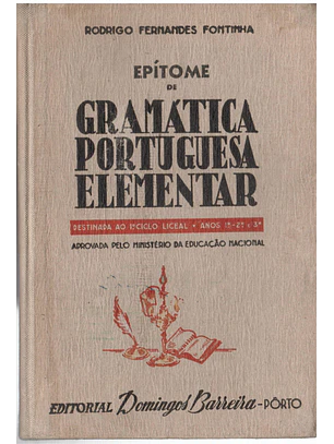 Epitome de gramática portuguesa elementar