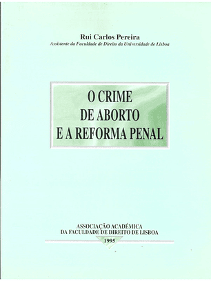 O crime de aborto e a reforma penal