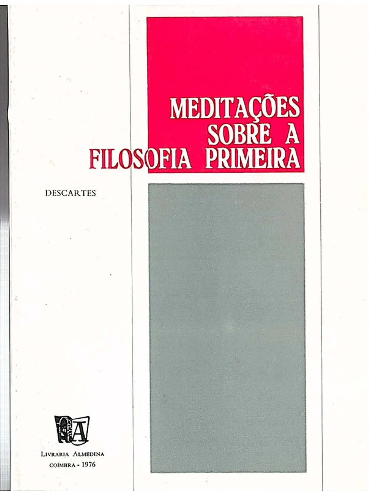 Meditações sobre a filosofia primeira 1
