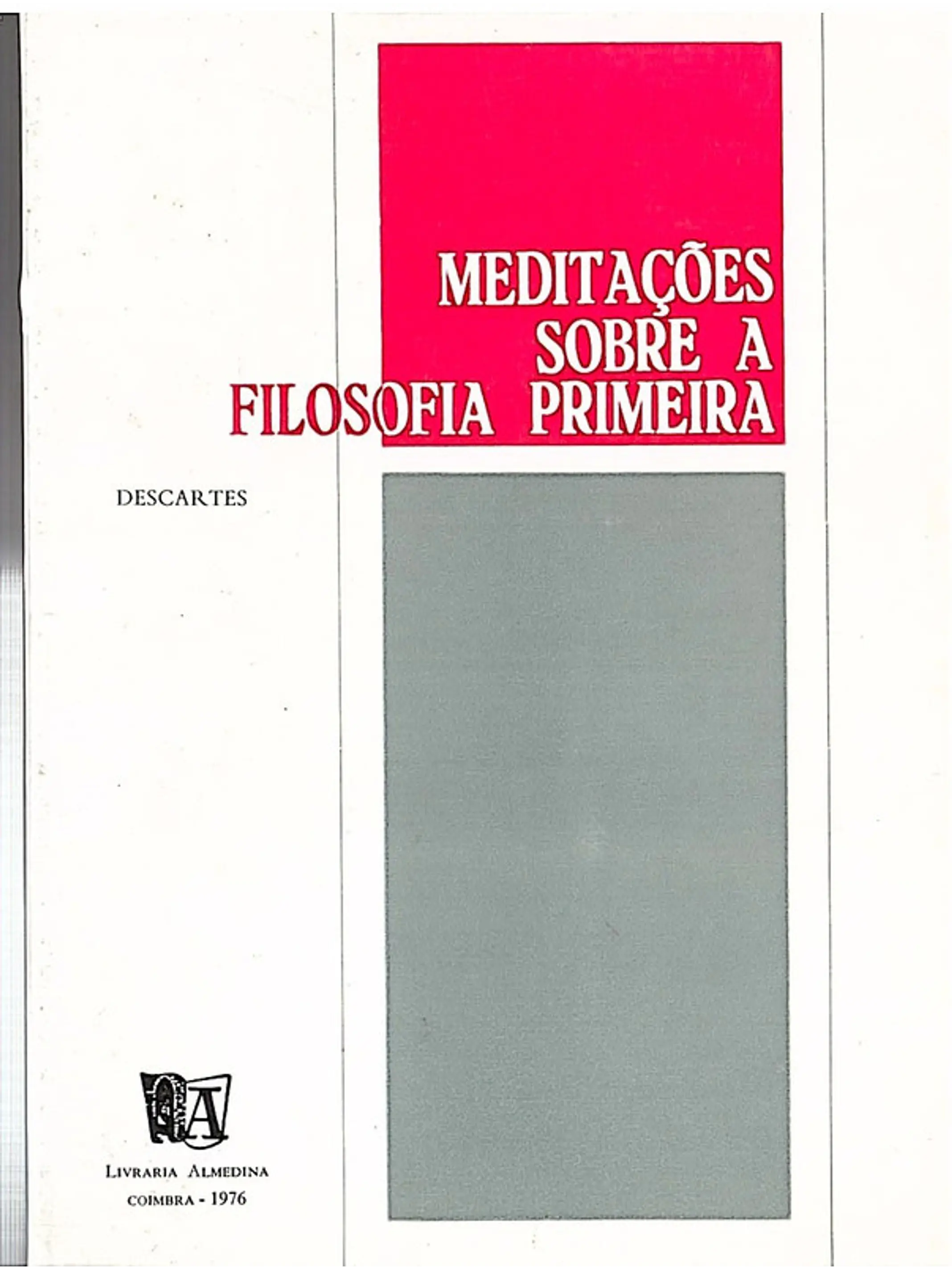 Meditações sobre a filosofia primeira 1