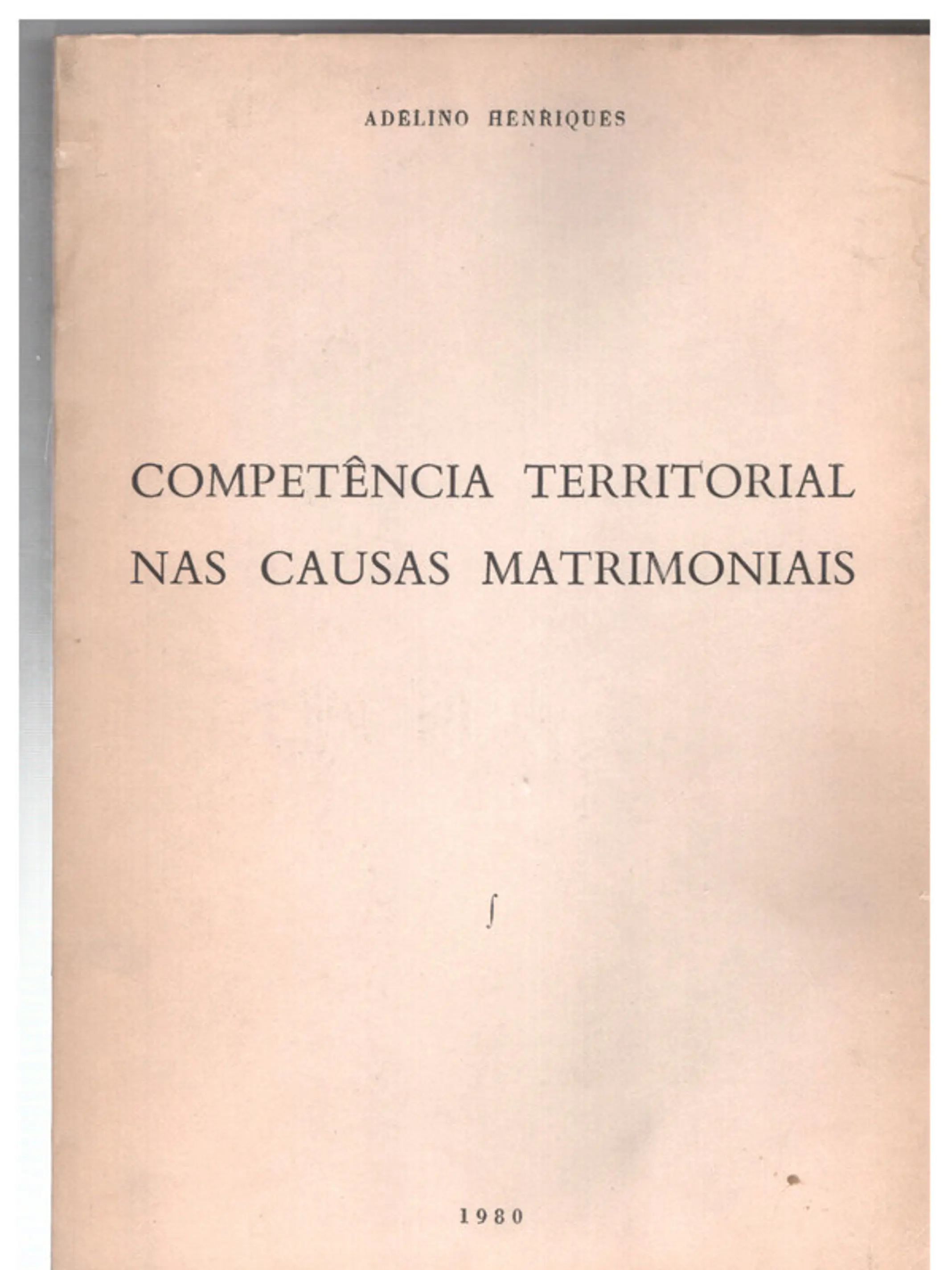 Competência territorial nas causas matrimoniais 1