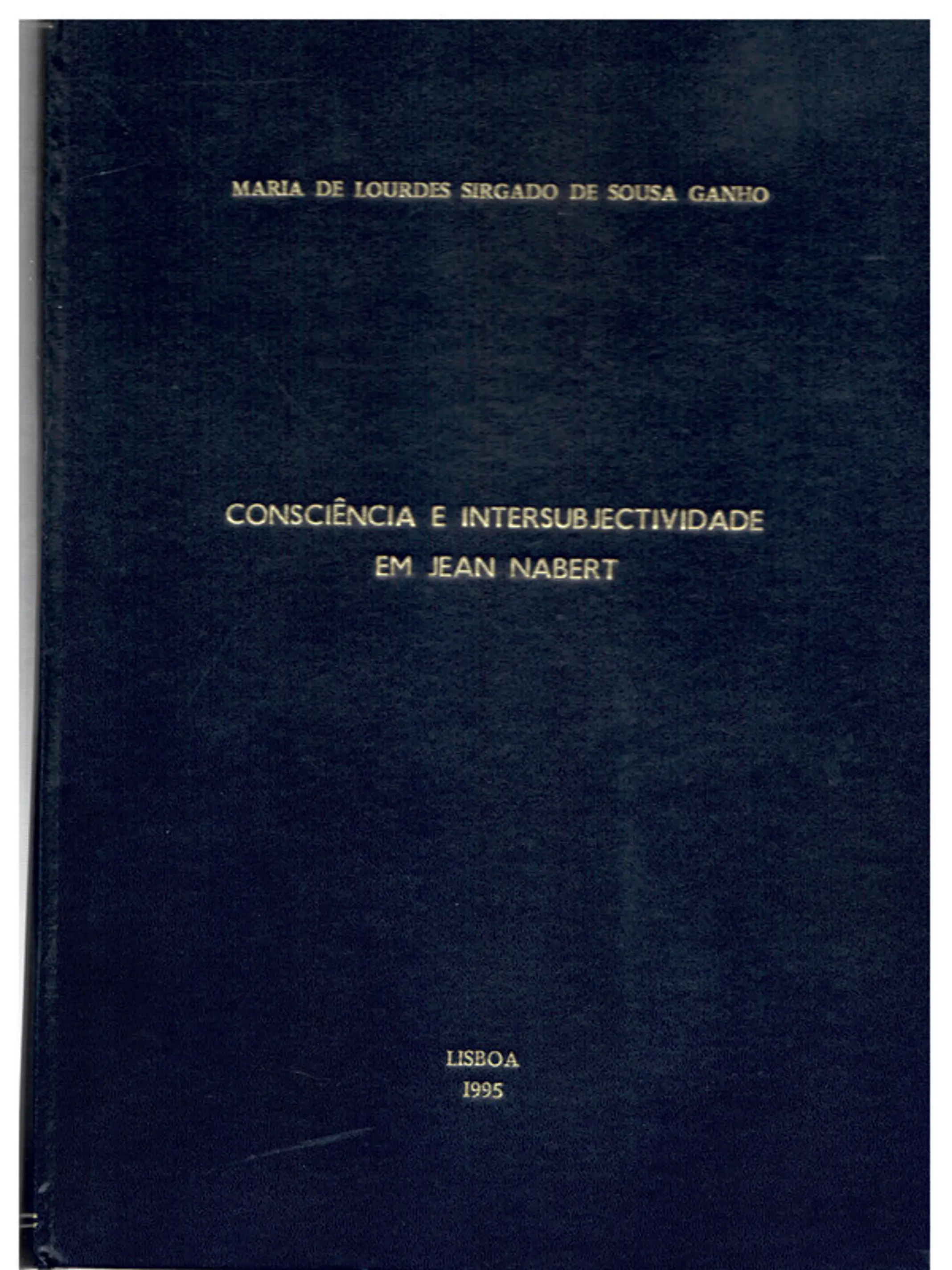 Consciência e Intersubjectividade em Jean Nabert 1