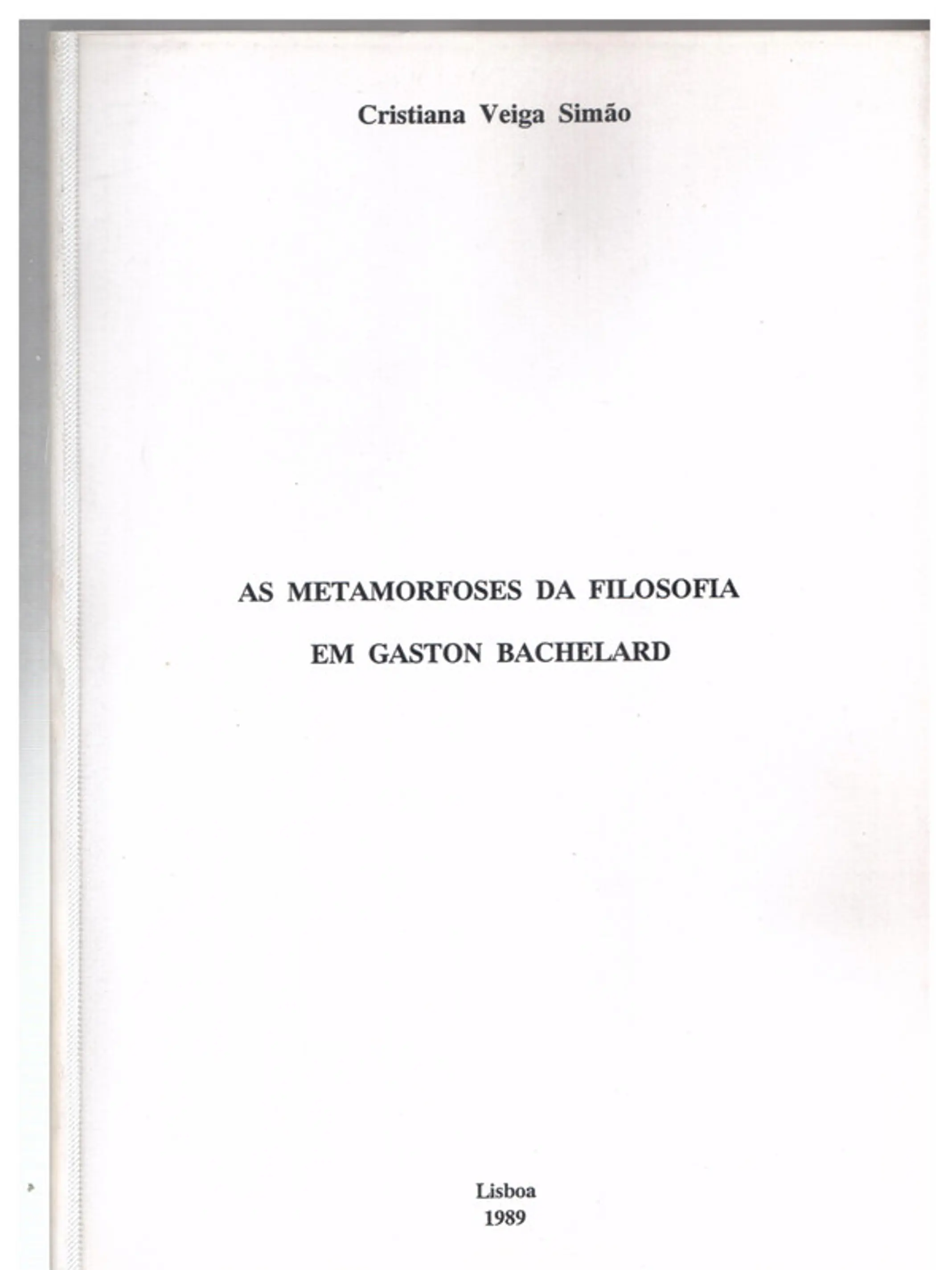 As metamorfoses da filosofia em Gastton Bachelard 1