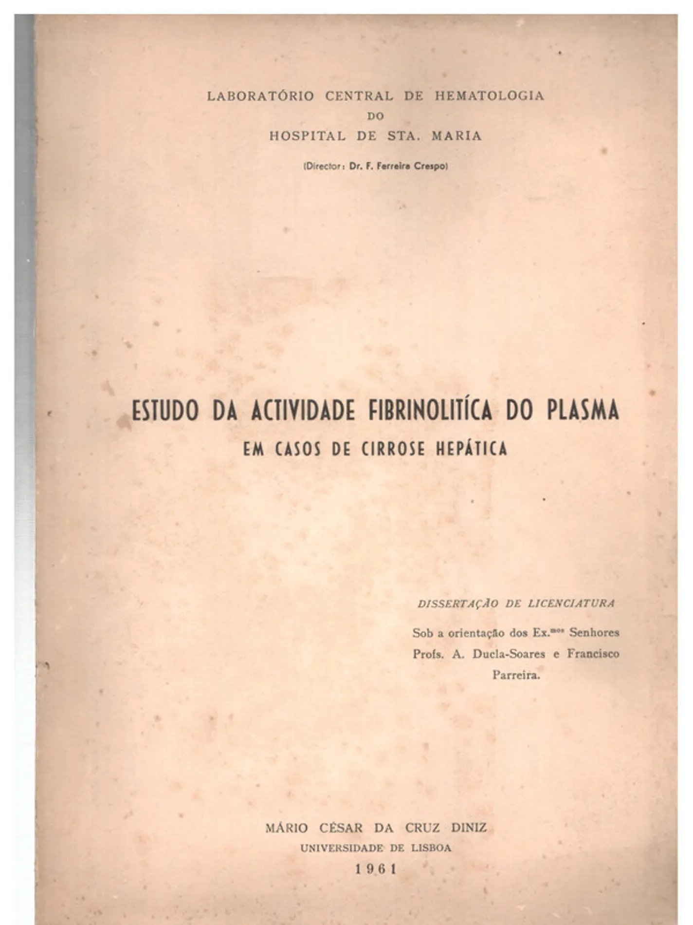 Tudo da atividade fibrinolítica do plasma 1
