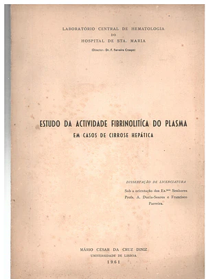 Tudo da atividade fibrinolítica do plasma