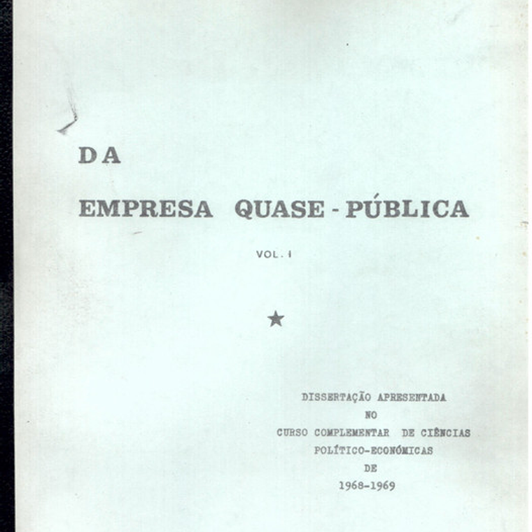 Da empresa quase pública volume um 1