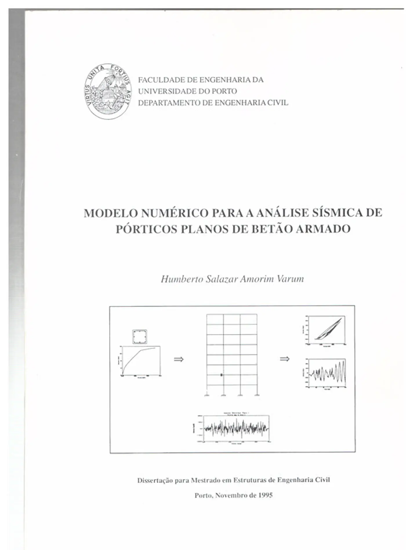 Modelo numérico para análise sísmica de pórticos planos de Betão armado 1