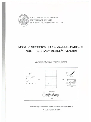 Modelo numérico para análise sísmica de pórticos planos de Betão armado
