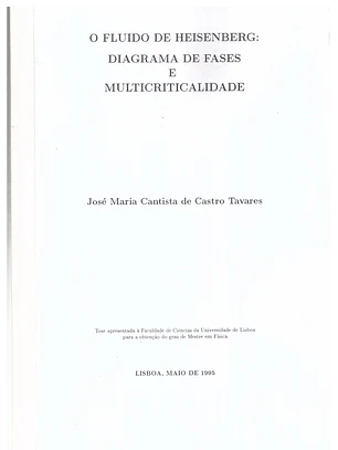 O fluido de Heisenberg diagramas de fases e multicriticalidade