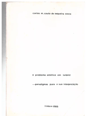 O problema estético em Leibniz, paradigmas para a sua interpretação