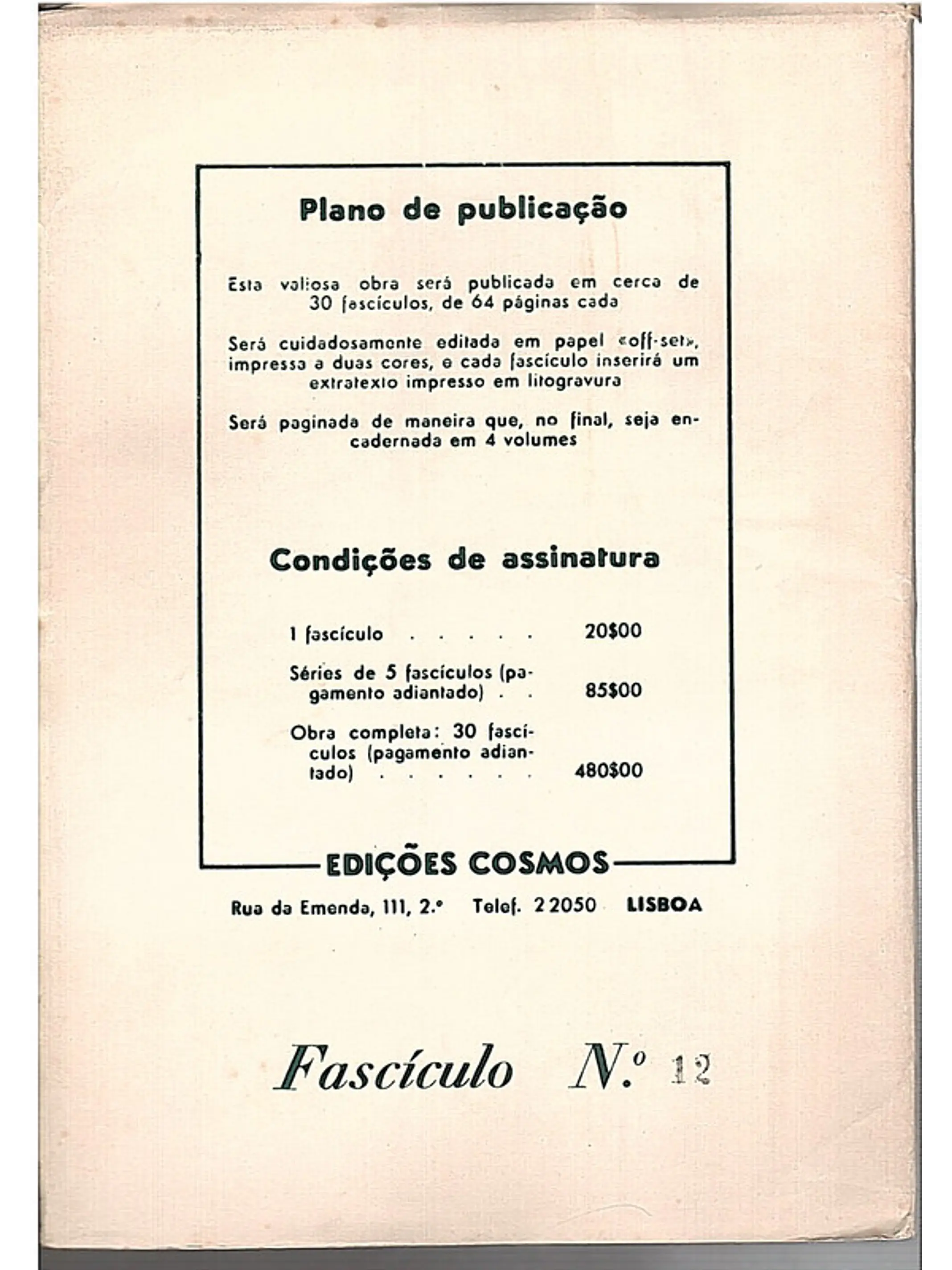 Panorama do pensamento filosófico (Fascículo número 12) 1