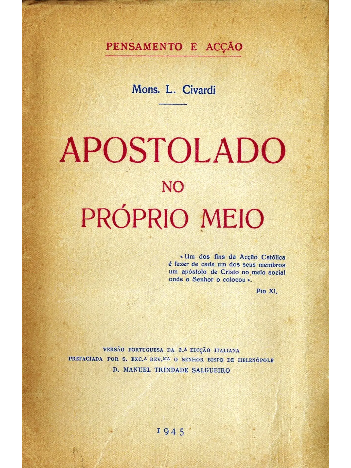Apostolado no próprio meio 1