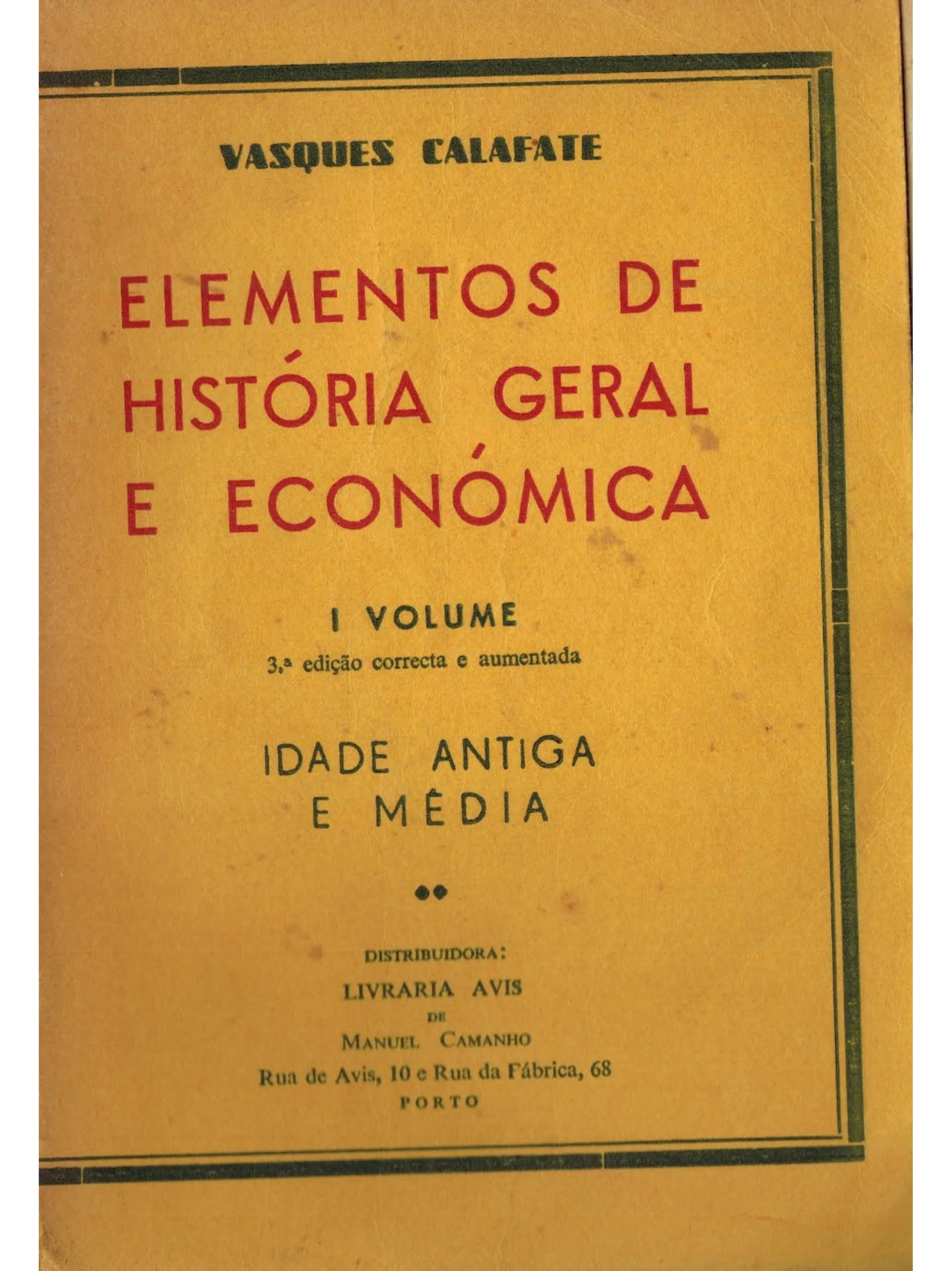 Elementos de história geral e económica 1
