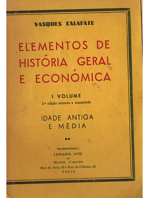 Elementos de história geral e económica