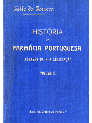 História da Farmácia Portuguesa vol III