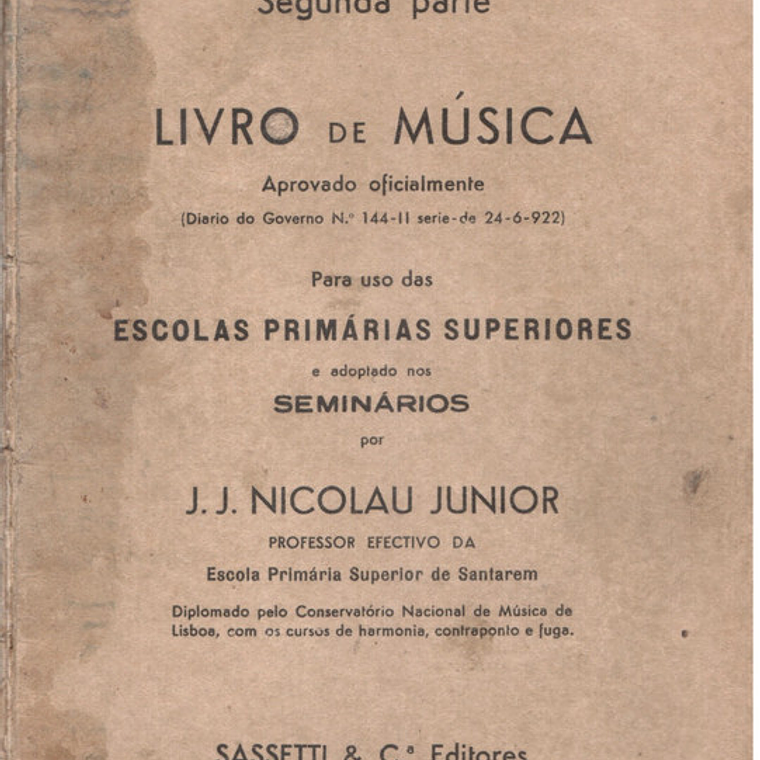 Livro de música para uso das escolas primárias superiores 1