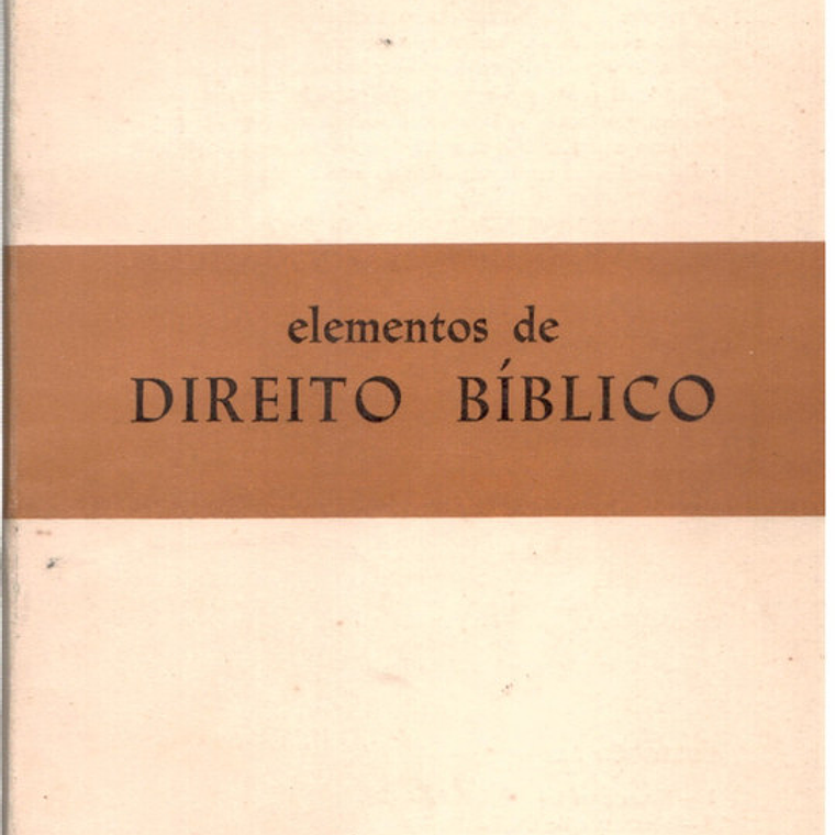 Elementos do direito bíblico 1