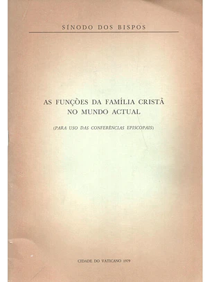 As funções da família cristã no mundo atual
