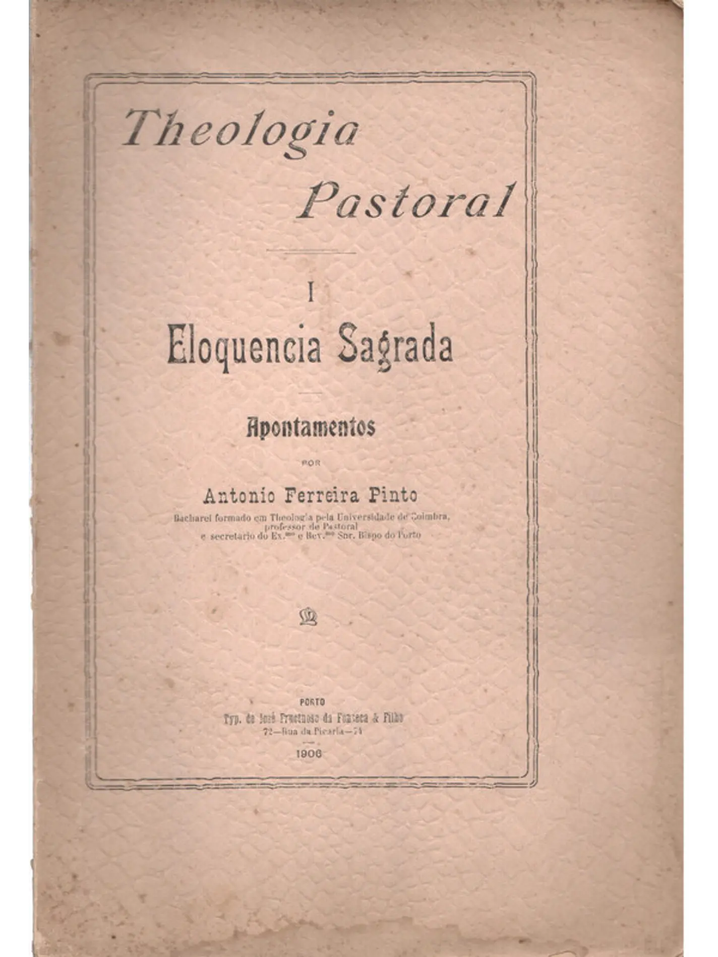 Theologia pastoral Eloquência Sagrada 1