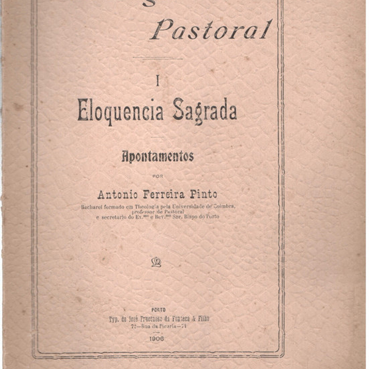 Theologia pastoral Eloquência Sagrada 1