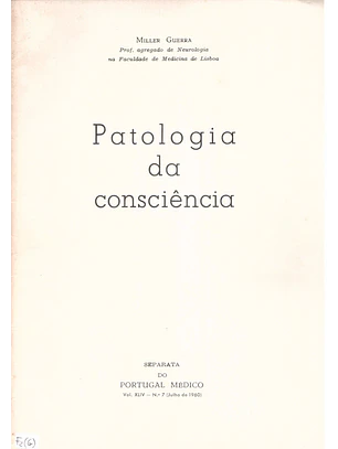 Patologia da consciência