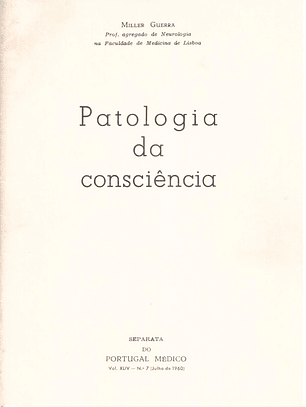 Patologia da consciência