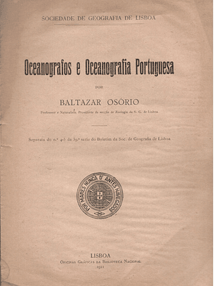 Oceanógrafos e oceanografia portuguesa - separata