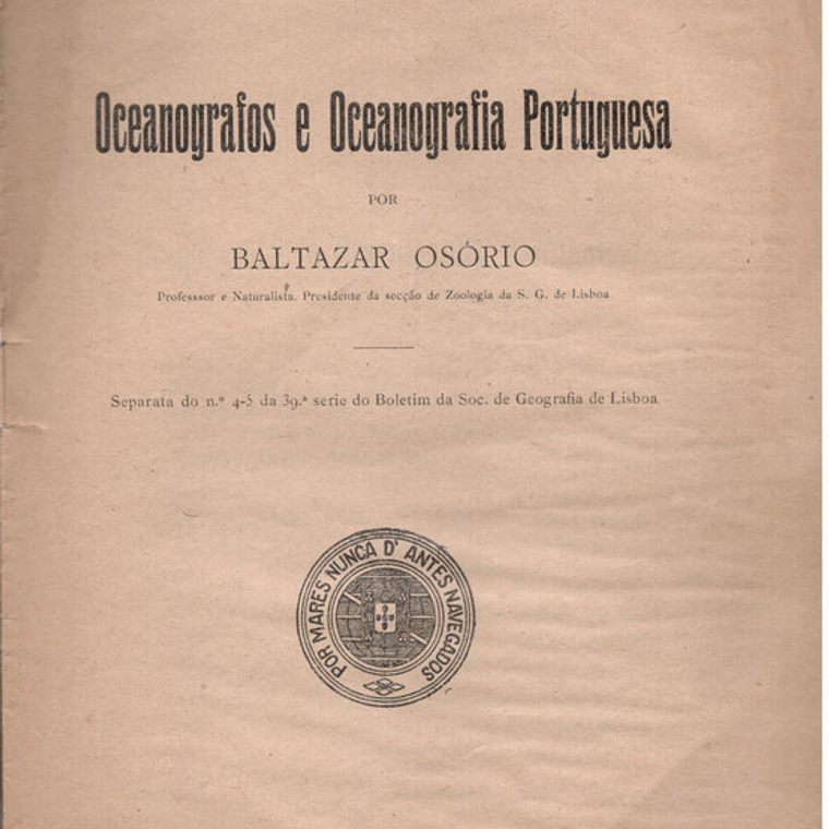 Oceanógrafos e oceanografia portuguesa - separata 1