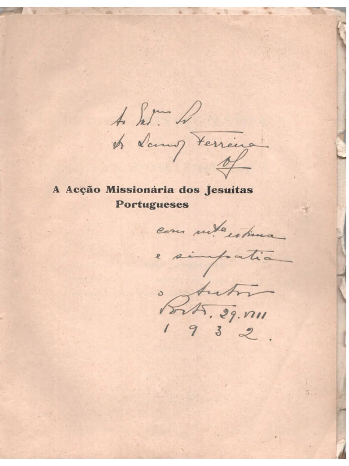 A ação missionária dos jesuítas portugueses 1
