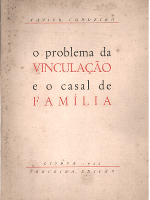 O problema da vinculação e o casal de família