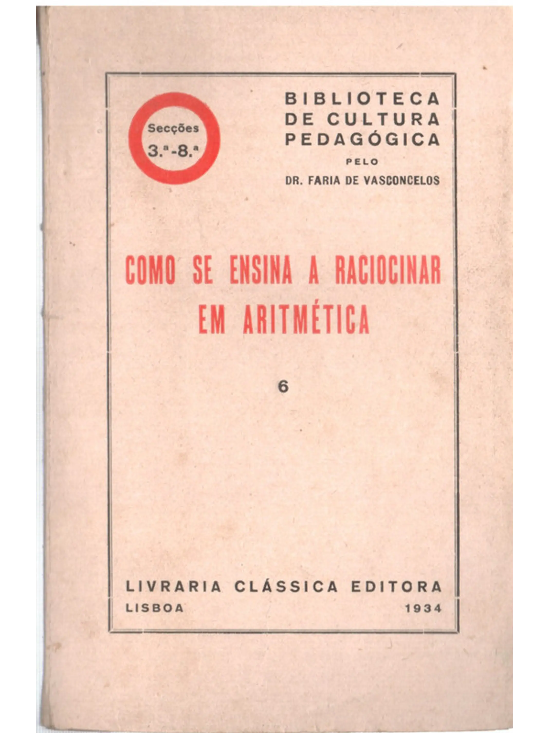 Como se ensina a raciocinar em aritmética 1