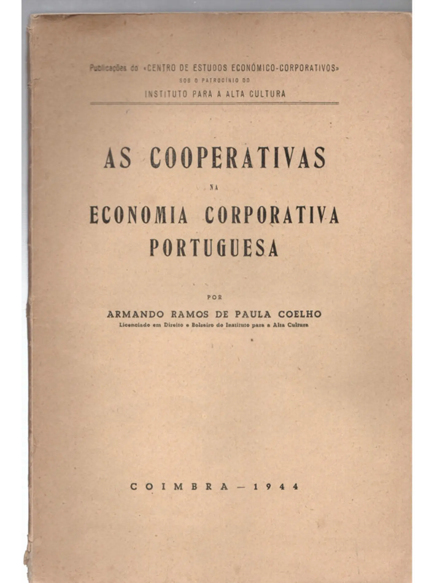 As cooperativas na economia corporativa portuguesa 1