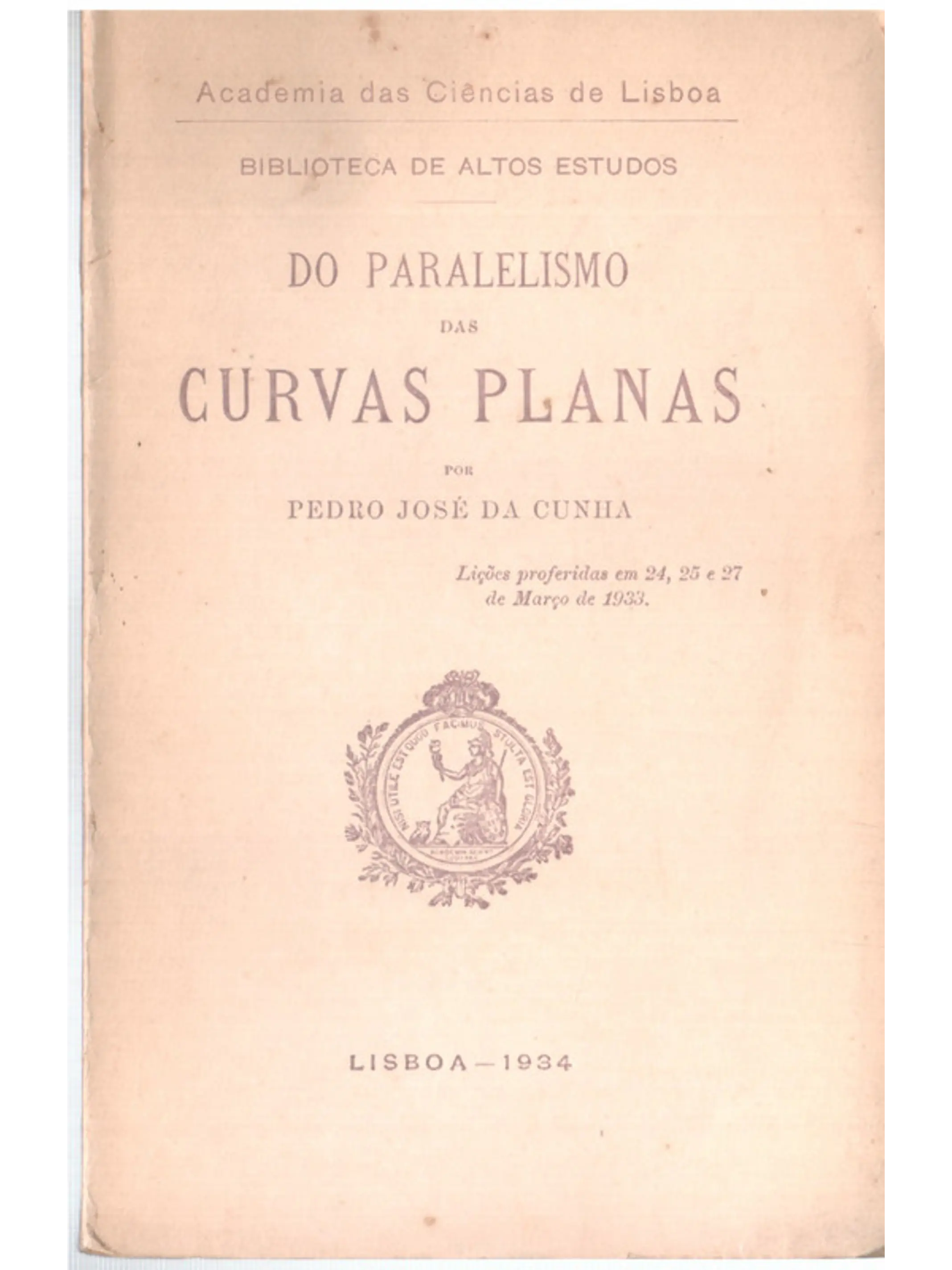Do paralelismo das curvas planas 1