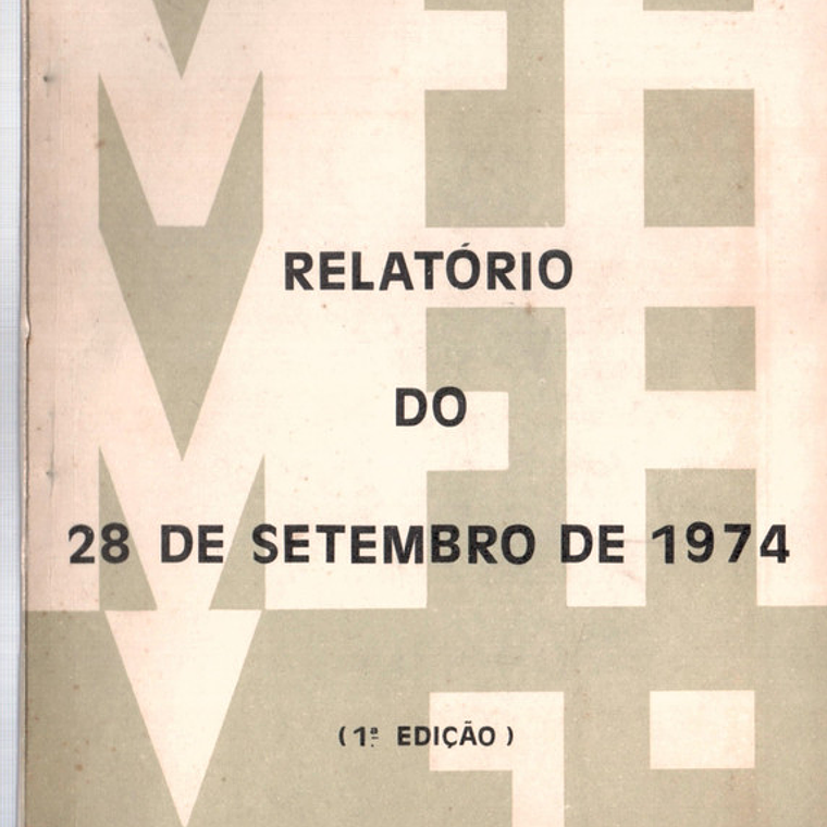 Relatório do 28 de Setembro de 1974 1