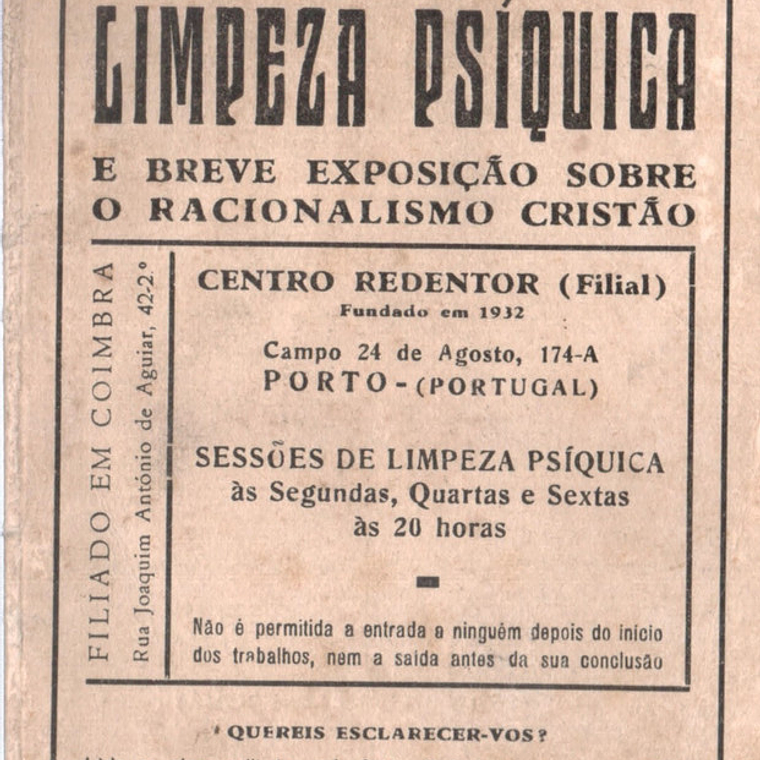 Limpeza psíquica e breve a exposição sobre o racionalismo cristão 1