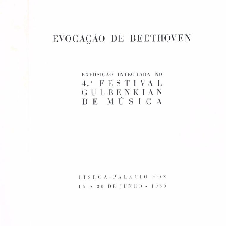 Evocação de Beethoven exposição integrada no quarto festival gulbenkian de música 1