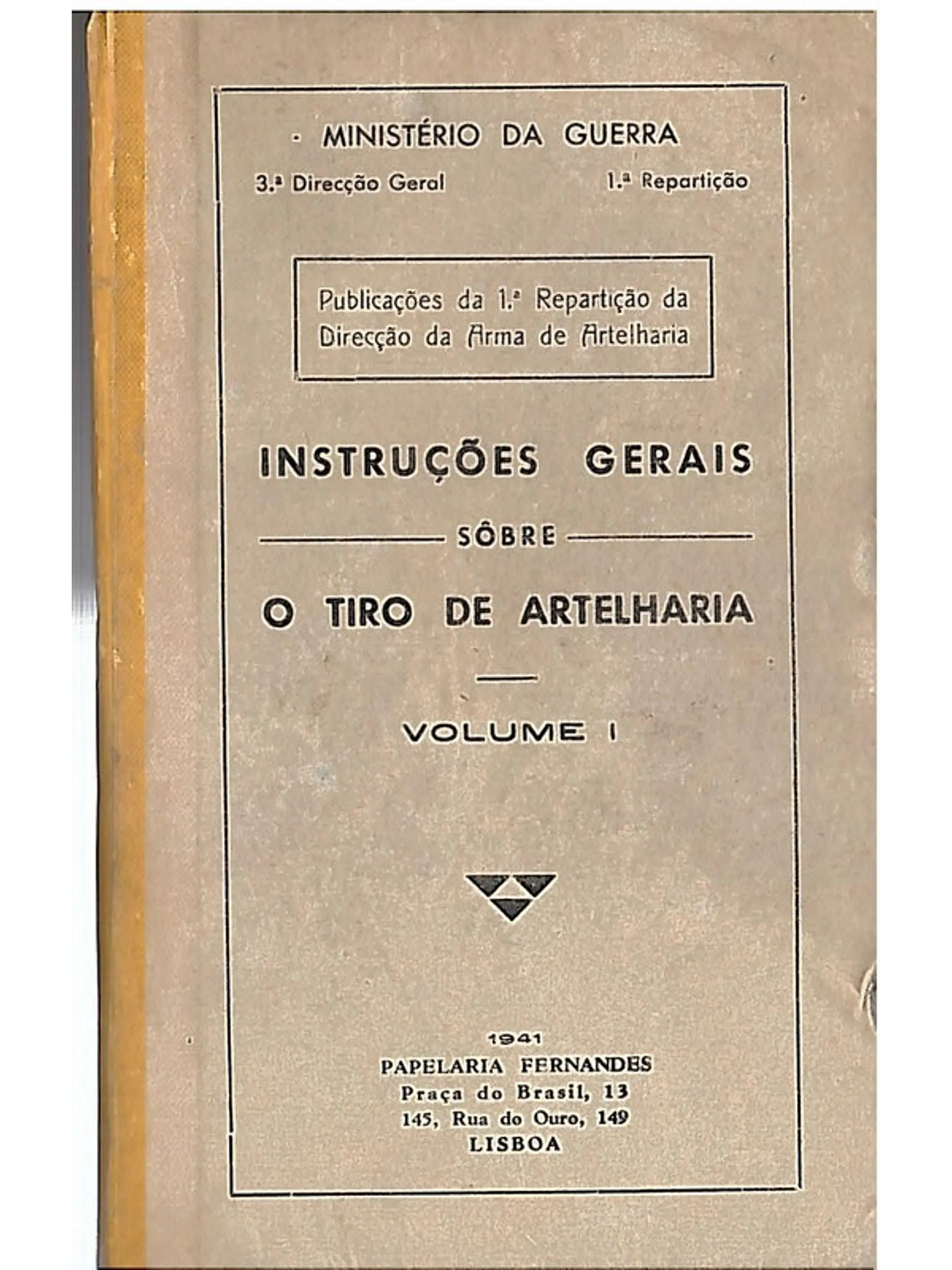 Instruções gerais sobre o tiro de artelharia (Volume 1) 1